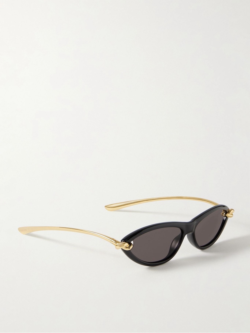 Bottega Veneta New Knot cat-eye acetate and gold-tone sunglasses